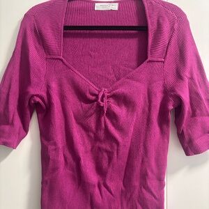 Pink short sleeve top